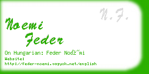 noemi feder business card